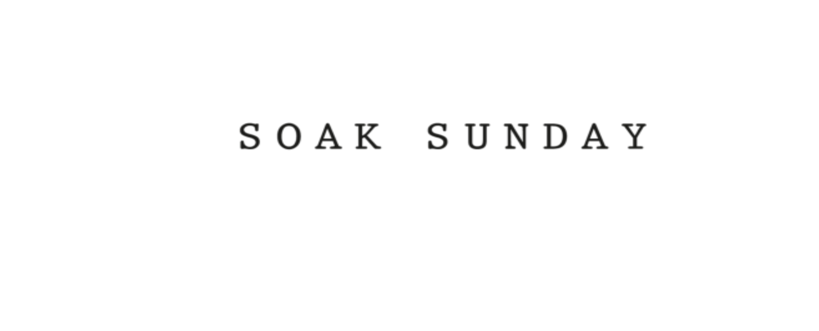 Soak Sunday Discount Code 2025