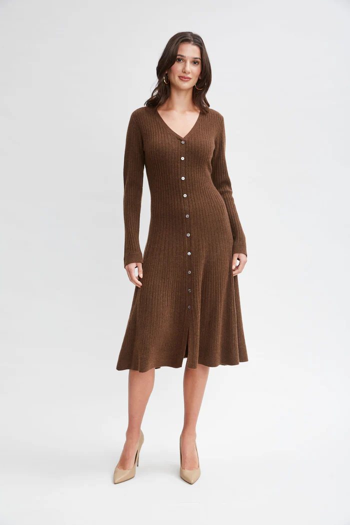 Elie Tahari Cashmere Fit & Flare Dress