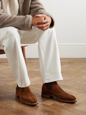 MR PORTER Comfort Craftsmen Suede Chelsea Boots