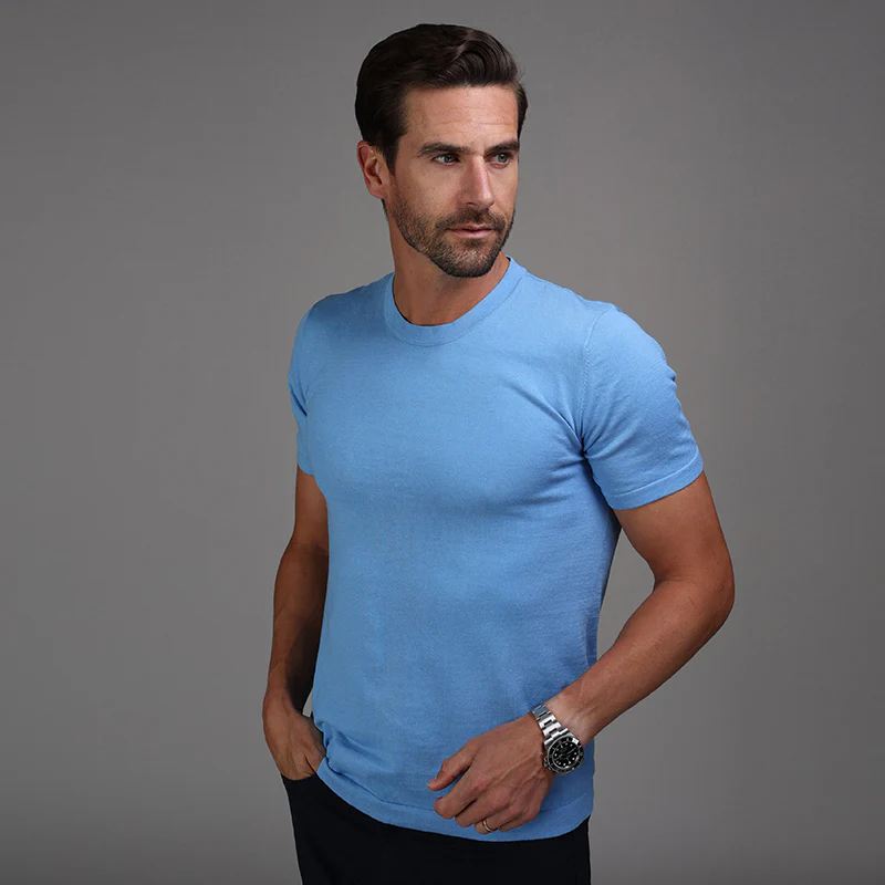 Collars & Co Cotton and Silk T-Shirt