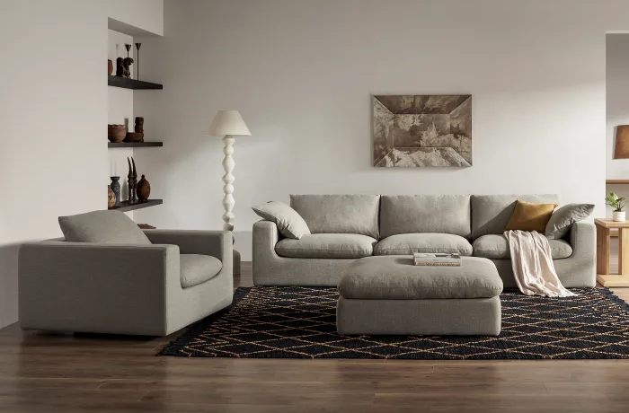 Castlery Dawson Extended Sofa with Ottoman