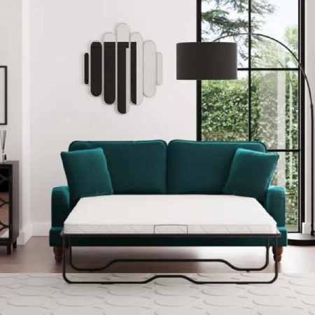 Dunelm Beatrice Matte Velvet 3 Seater Sofa Bed Review 