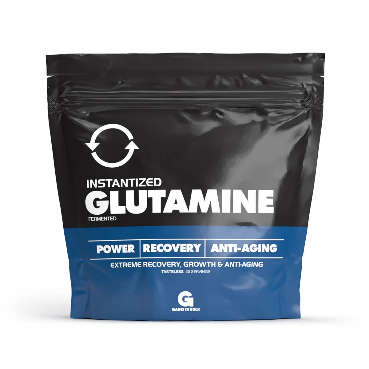 Gains in Bulk Fermented Glutamine