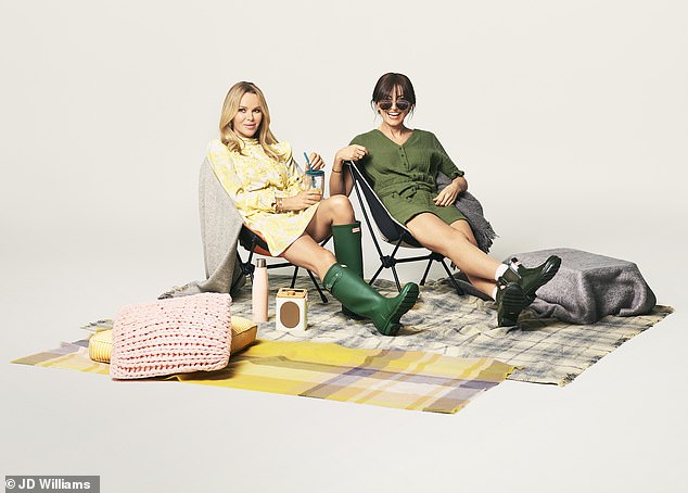 Davina McCall, 54, and Amanda Holden, 51, put on a leggy display as they  star in new campaign - Sound Health and Lasting Wealth