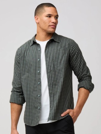 Fresh Clean Threads Gingham Long Sleeve Button Up