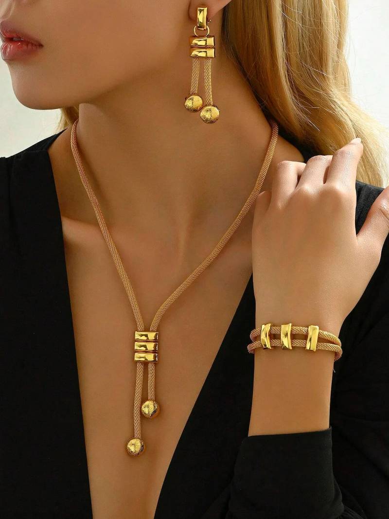 Fehaute Gold Jewelry Set