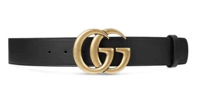 farfetch Gucci Leather Belt With Double G Buckle 