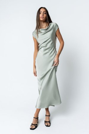 bohme Korri Satin Maxi Dress