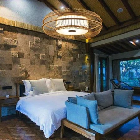 Living and Home Lightsin LED Bamboo Pendant Light Drum-Shaped