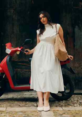 Eloquii linen high neck dress