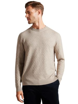 Raw Denim Mens Crew Neck Knit Jumper