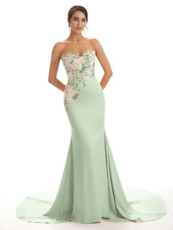 Chicsew Mermaid Long Bridesmaid Dresses