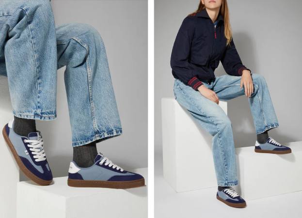 Cariuma Mirage Blue Gum Nylon & Suede