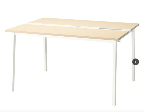 MITTZON Conference table, birch veneer_white