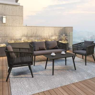 Build with Ferguson Outdoor 4 Piece Conversation Set