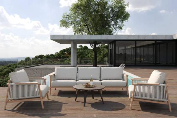 Outdoor Sofa and Armchair Patio Set by Acanva