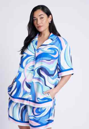 Printed Relaxed Top Eloquii