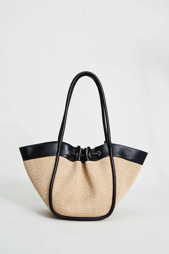 Elie Tahari Raffia Tote Bag