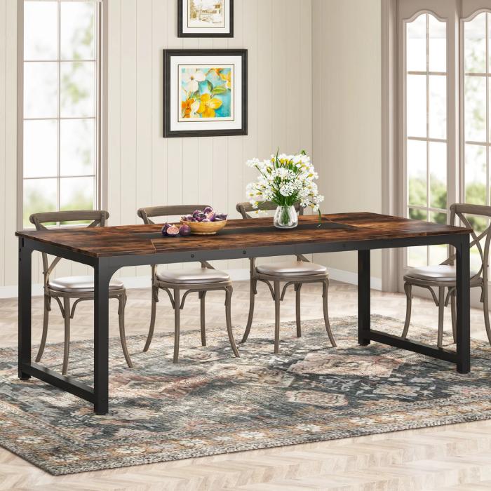 Little Tree Rectangular Dining Table for 6-8 Person