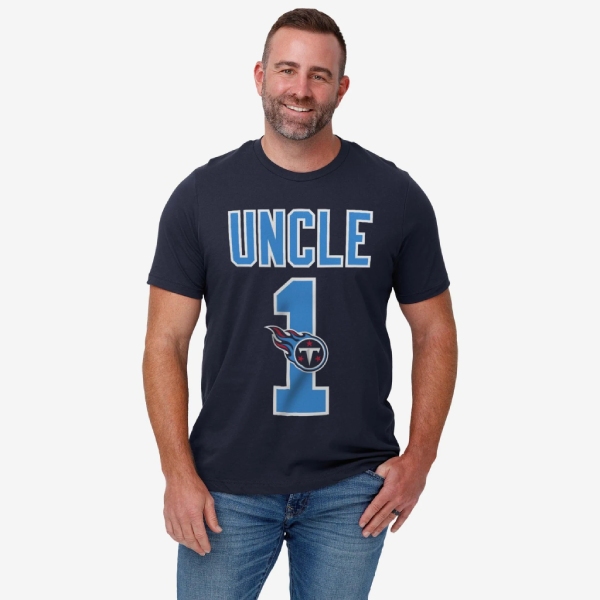 FOCO Tennessee Titans Number 1 Uncle T-Shirt