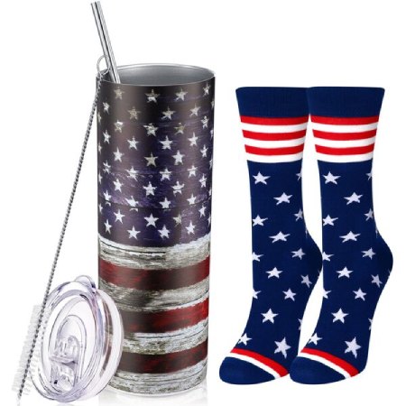 Umigy Patriotic Tumbler and Socks Set