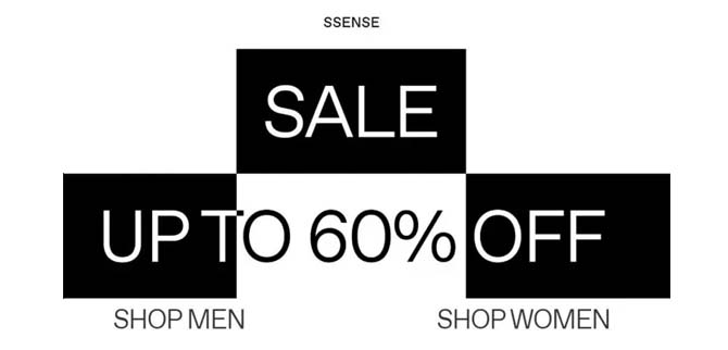 SSENSE sale