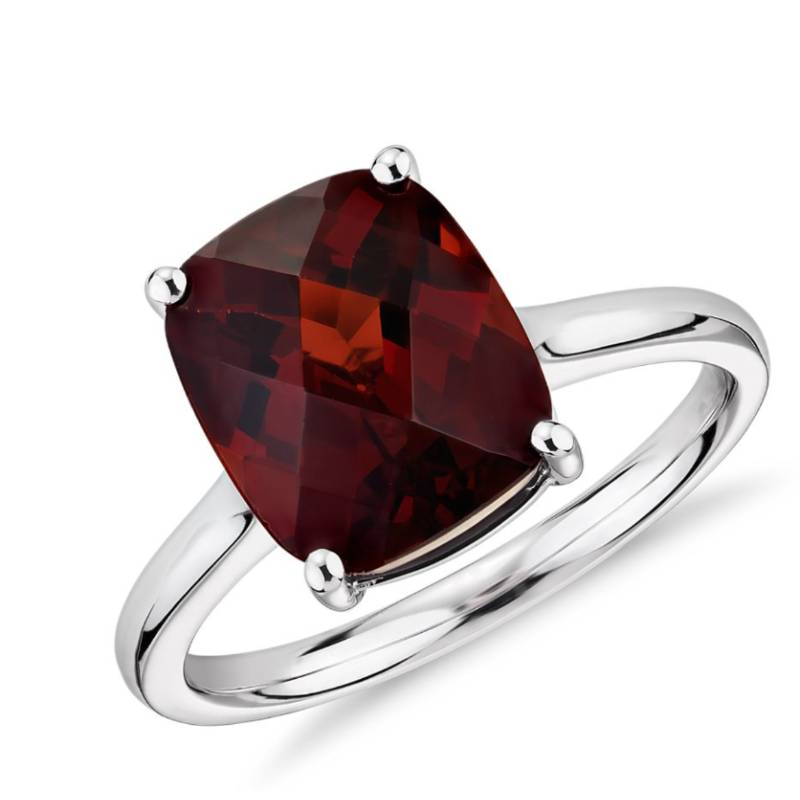 Garnet Cushion Cocktail Ring