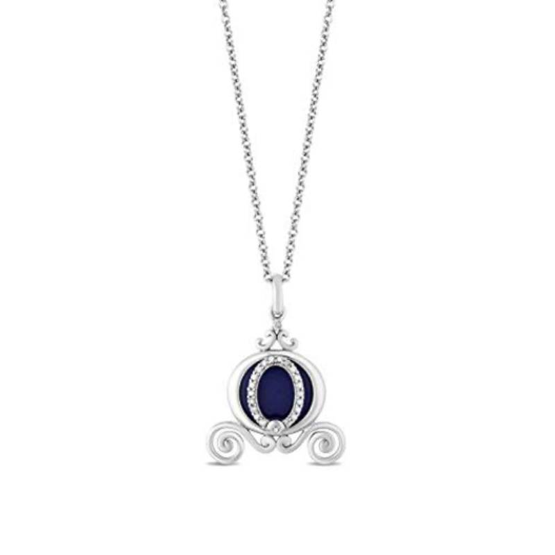 Lapis Cinderella Carriage Pendant